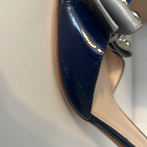 Prada blue bow open-toe pumps size 9 - Picture 5 of 11